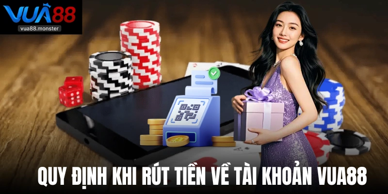 Quy định khi rút tiền về tài khoản Vua88